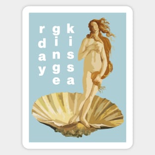 Kiss a Ginger Day - Birth of Venus Redhead Sticker